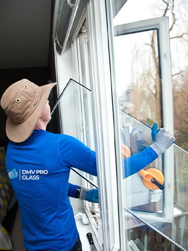 commercial window glass repair Woodbridge VA